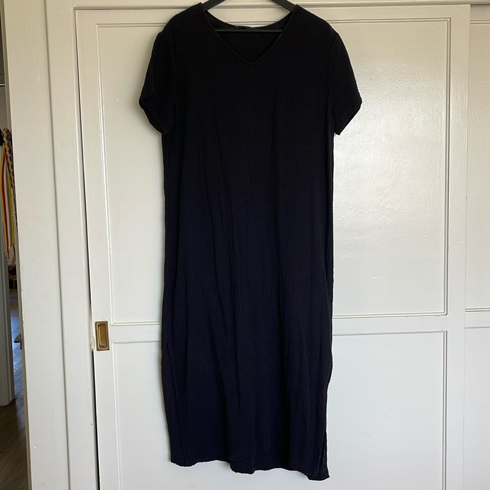 Jenni Kayne Cypress Caftan Dress in Black